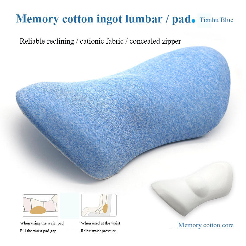 Lumbar Support Memory Foam Pillow for Side Sleepers & Pregnancy