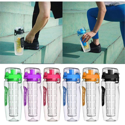 32oz Fruit Infuser Water Bottle – BPA-Free Leakproof Sport Juice Shaker