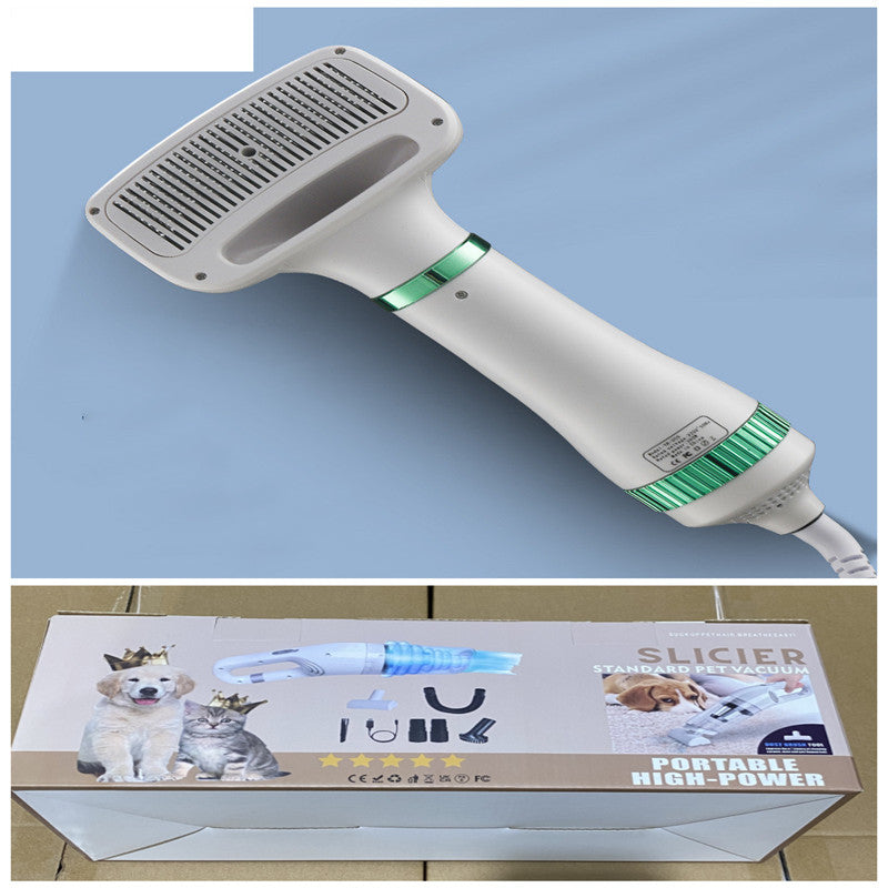 Pet Hair Dryer with One-Key Hair Removal – Low-Heat Grooming Blower for Dogs