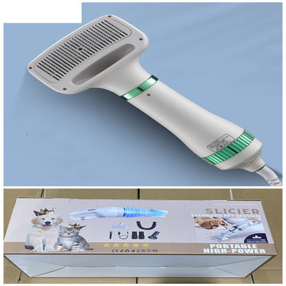 Pet Hair Dryer with One-Key Hair Removal – Low-Heat Grooming Blower for Dogs