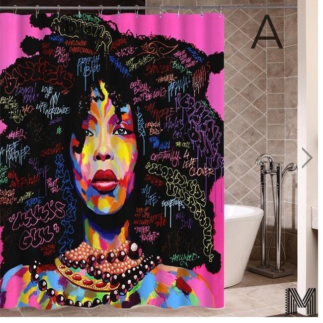 Graffiti Art Shower Curtain – Colorful Hip-Hop Bathroom Decor