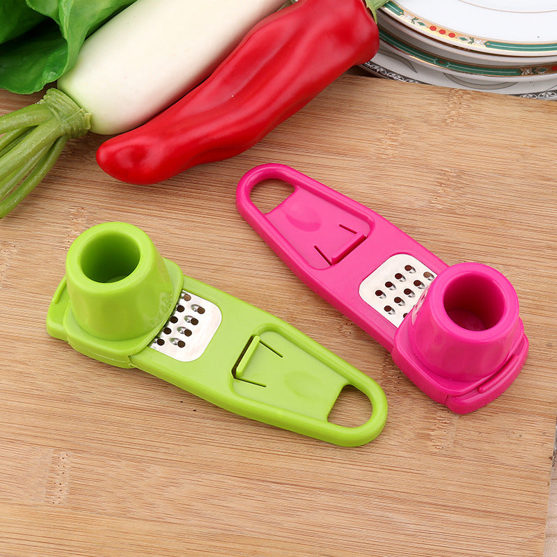 Garlic Masher & Seasoning Grinder – Handheld Garlic Press