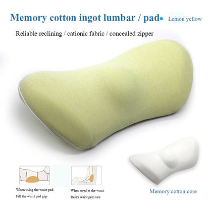 Lumbar Support Memory Foam Pillow for Side Sleepers & Pregnancy