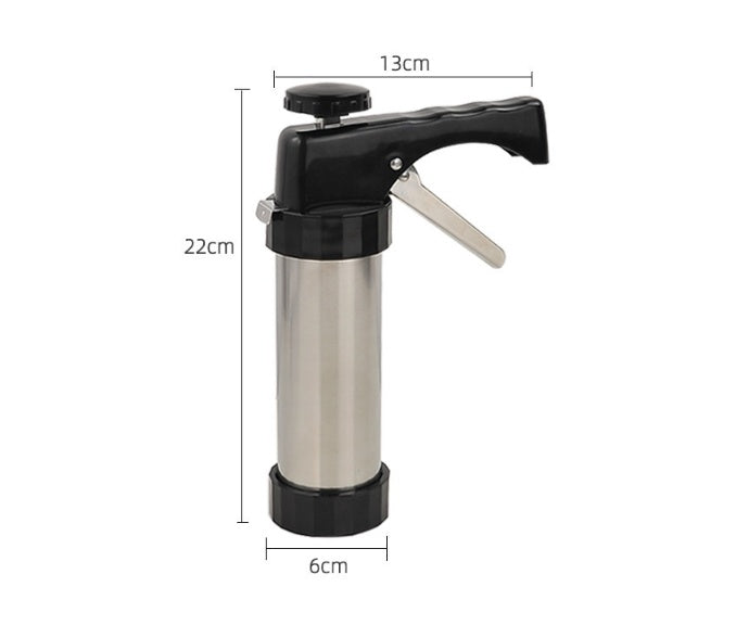 Stainless Steel Biscuit Press – Cookie Maker with Icing Set