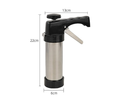 Stainless Steel Biscuit Press – Cookie Maker with Icing Set