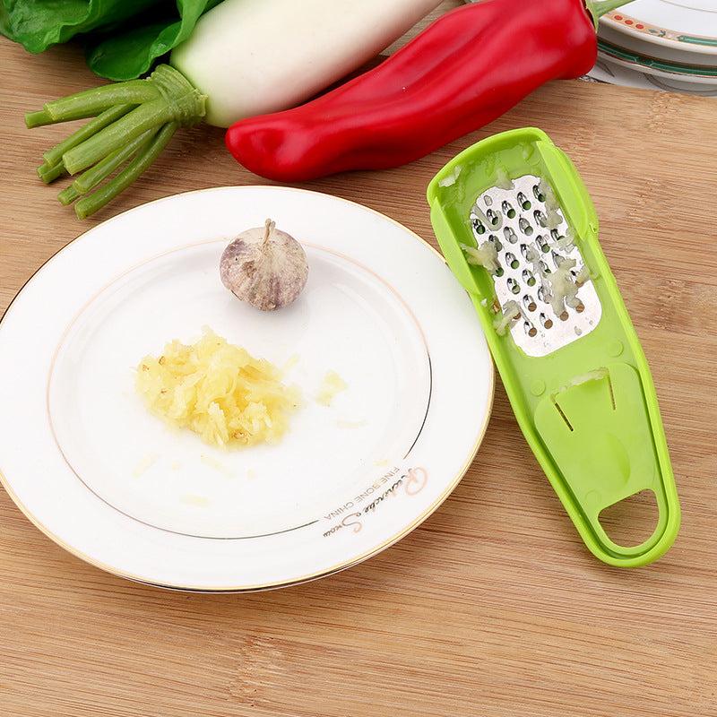 Garlic Masher & Seasoning Grinder – Handheld Garlic Press
