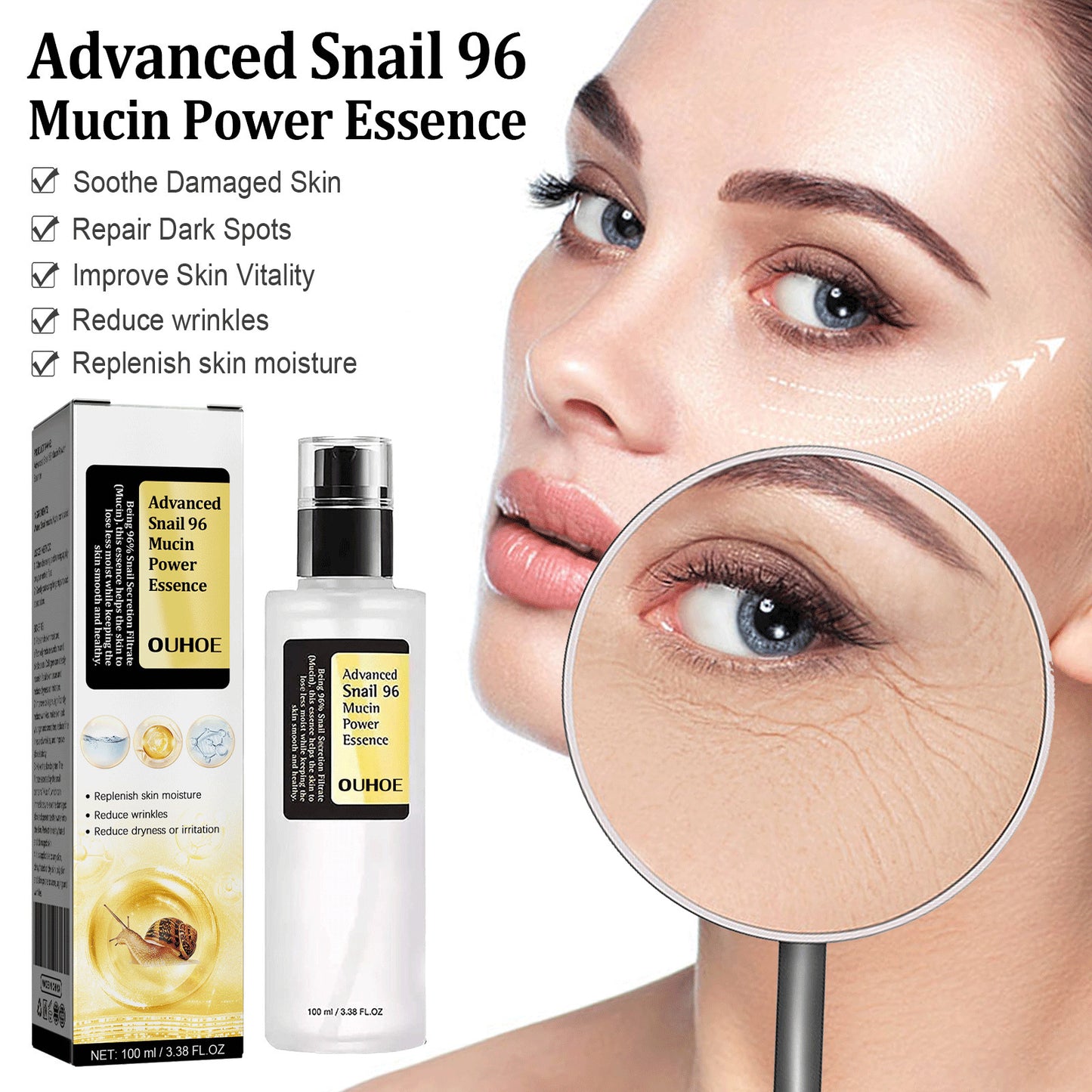 Snail Collagen Facial Serum – Hydrating, Brightening & Firming