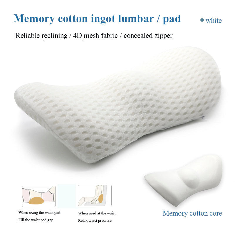 Lumbar Support Memory Foam Pillow for Side Sleepers & Pregnancy