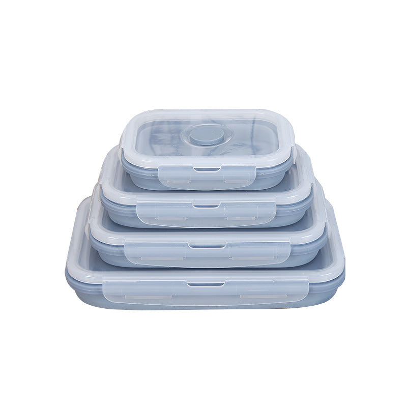 Silicone Lunch Box – Microwave-Safe Round Food Container