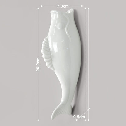 Ceramic Goldfish Wall Vase – Modern 3D Hanging Wall Decoration