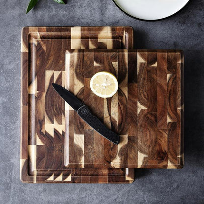 Acacia Solid Wood Cutting Board – Thick 3cm Parquet Kitchen Board