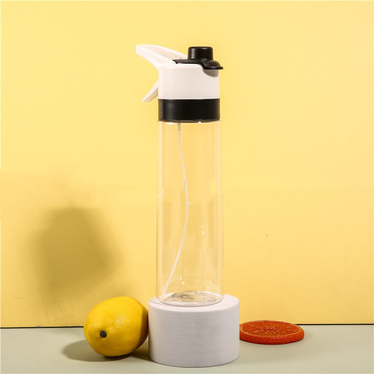 Spray Water Bottle – Large Capacity Fitness & Travel Hydration Cup