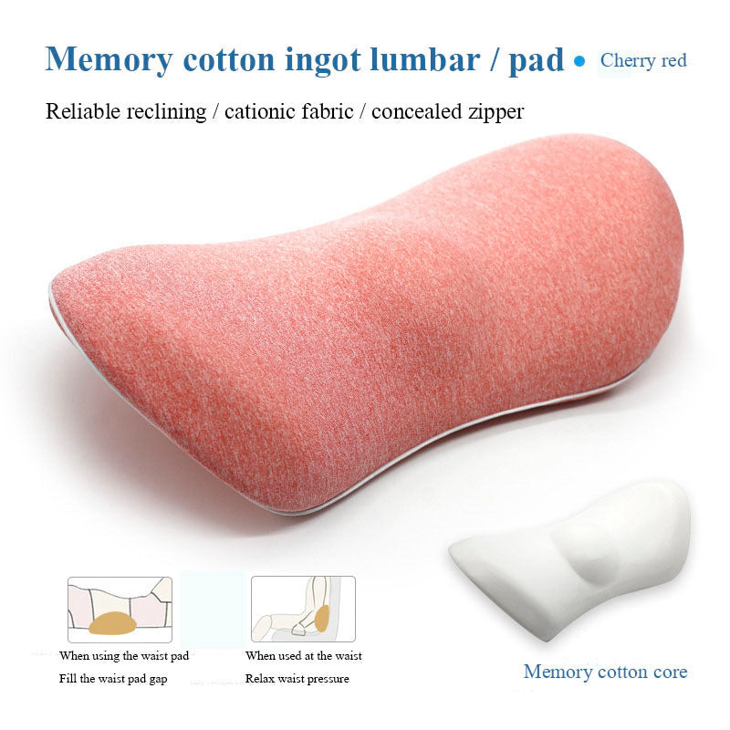Lumbar Support Memory Foam Pillow for Side Sleepers & Pregnancy