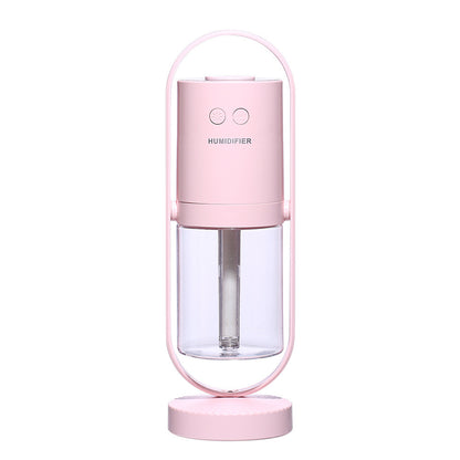 USB Air Humidifier with Projection Night Light – Mini Ultrasonic Mist Maker & Air Purifier