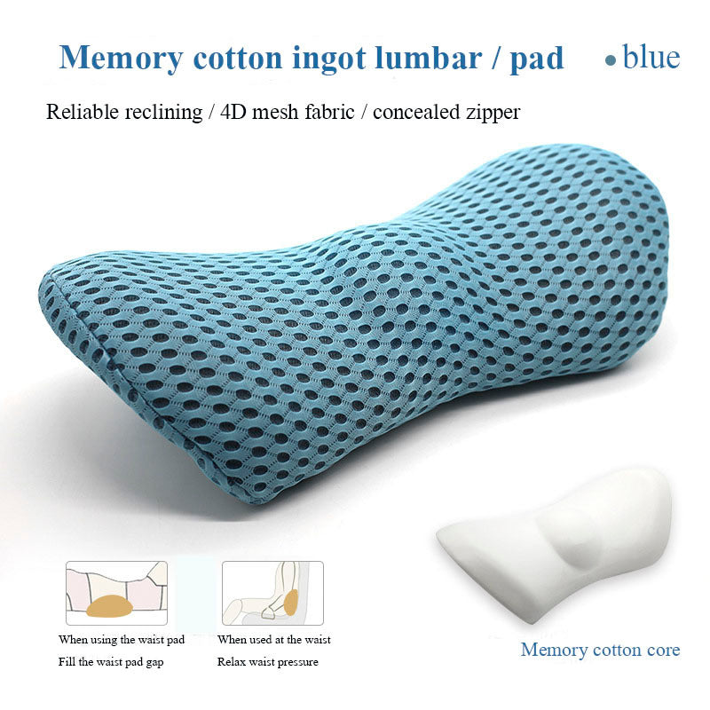 Lumbar Support Memory Foam Pillow for Side Sleepers & Pregnancy