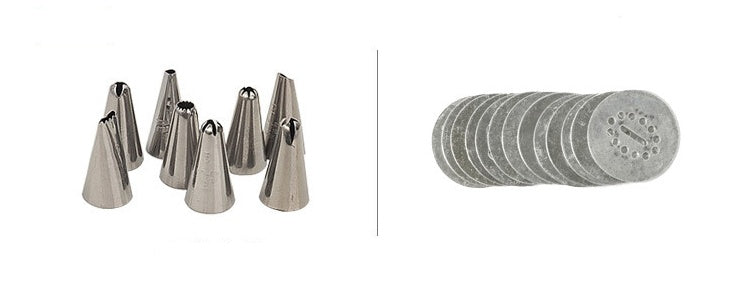 Stainless Steel Biscuit Press – Cookie Maker with Icing Set