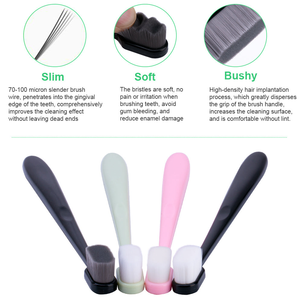 Ultra-Fine Soft Bristle Toothbrush – Deep Cleaning & Gum Care