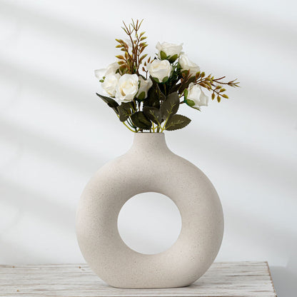 Frosted Porcelain Biscuit Vase – Modern Unglazed Decorative Piece