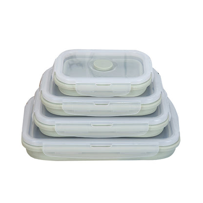 Silicone Lunch Box – Microwave-Safe Round Food Container