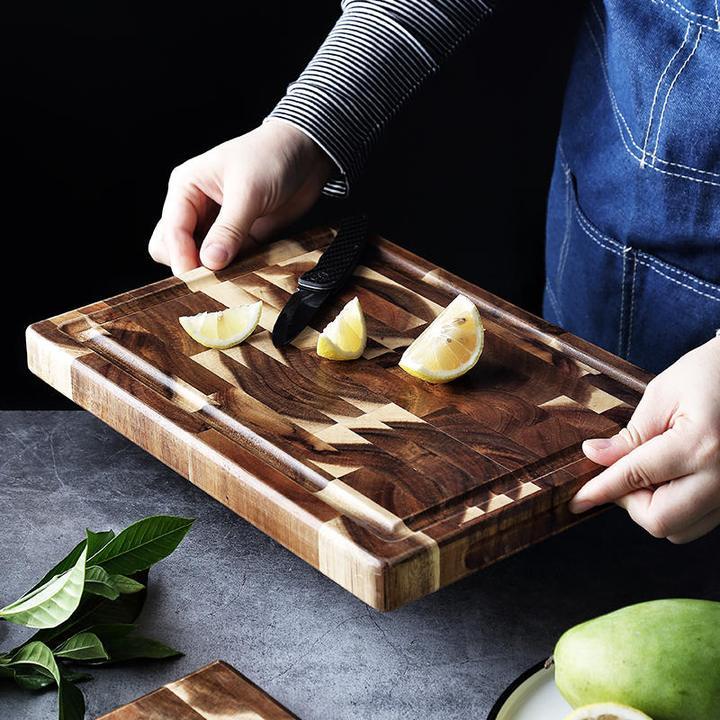 Acacia Solid Wood Cutting Board – Thick 3cm Parquet Kitchen Board