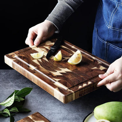 Acacia Solid Wood Cutting Board – Thick 3cm Parquet Kitchen Board