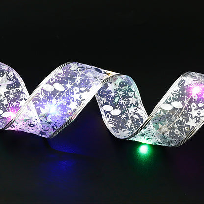 LED Ribbon Fairy Lights Bow – Decorative Christmas String Light