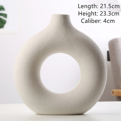 Frosted Porcelain Biscuit Vase – Modern Unglazed Decorative Piece