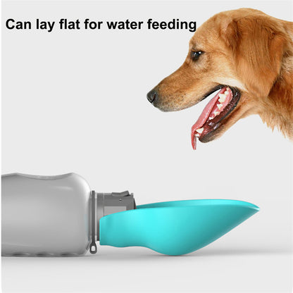 800ml Portable Dog Water Bottle – Foldable Leakproof Pet Drinking Bowl