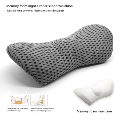 Lumbar Support Memory Foam Pillow for Side Sleepers & Pregnancy